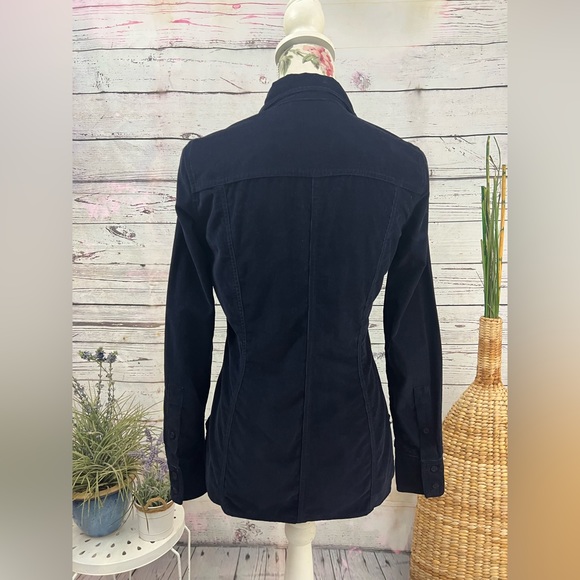 Aritzia Babaton Corduroy Harrison Shirt XS in Navy - Picture 4 of 7